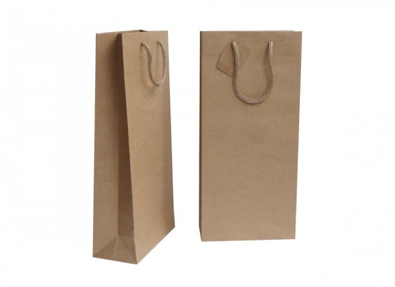 PUNGA CADOU KRAFT PENTRU 2 STICLE VIN