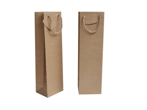 Set 10 bucati punga cadou nature o sticla de vin