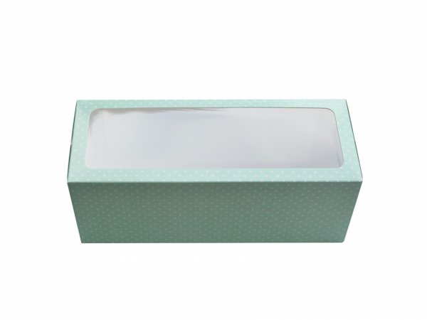 Set 10 bucati cutie cozonac verde cu fereastra