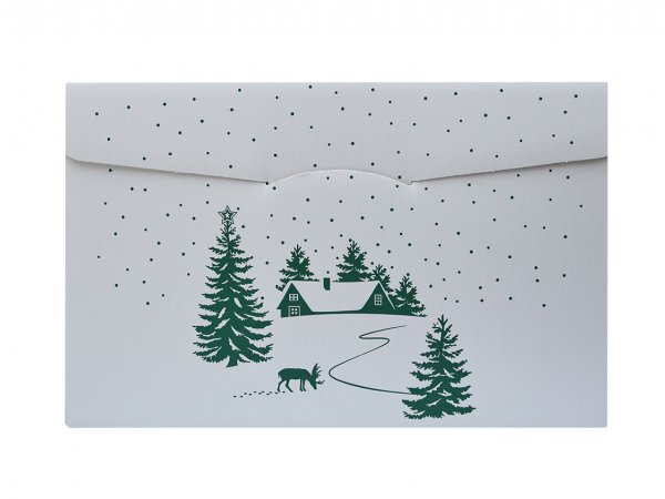 Cutie mare cadou alb Craciun 400x280x250 mm / ultimele produse