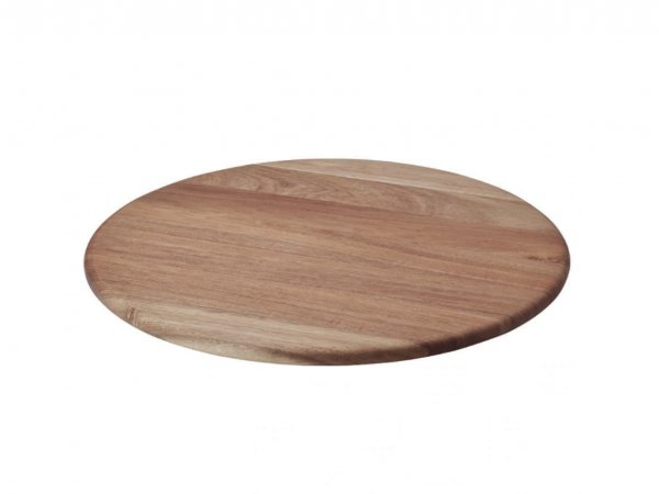 Platou rotund din lemn salcam 47 cm