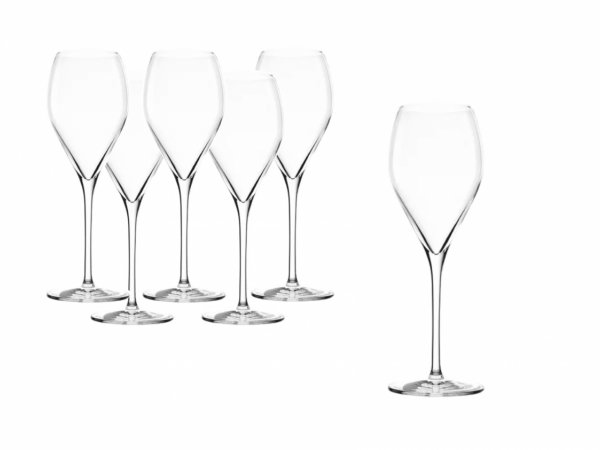 Set 6 pahare fluta sampanie 343 ml