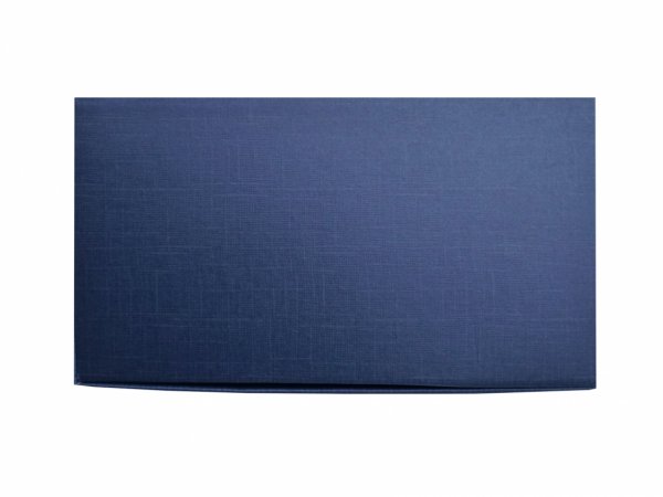 Cutie cadou albastru juta 2 compartimente 190x340x95 mm