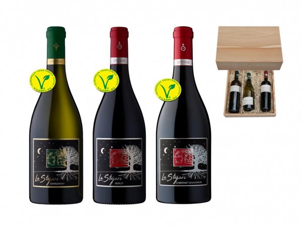 Cutie Cadou 3 Vinuri La Stejari Recas