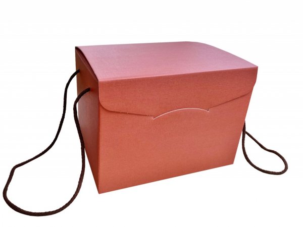 Cutie cadou coniac cu manere 245x245x180 mm