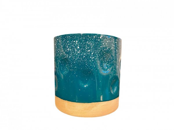 Pahar Ceramica Amprente Albastru 250 ml