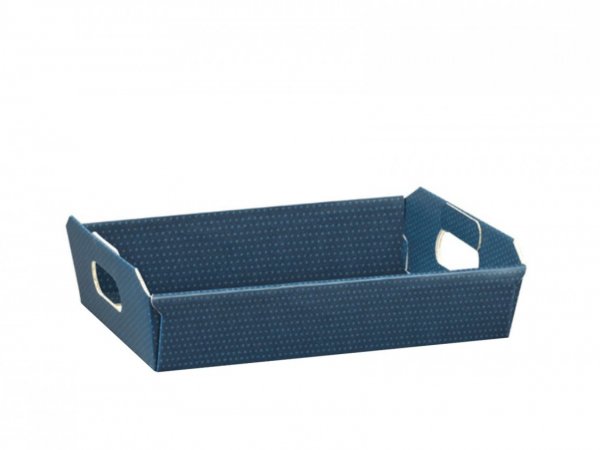 Cos cadou albastru 310x220x90 mm