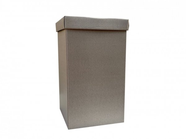 Cos gunoi din carton reciclabil gri linii 280x250x500 mm