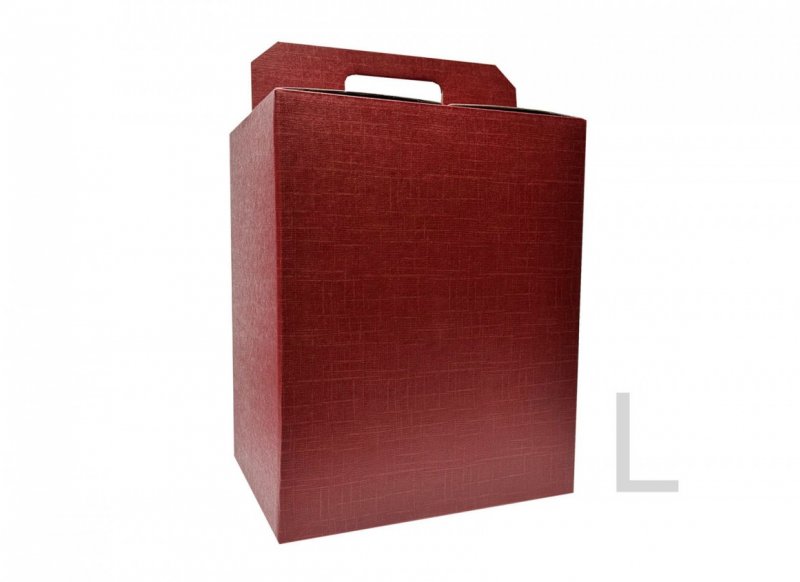 CUTIE CADOU ROSU BORDEAUX CU MANER L