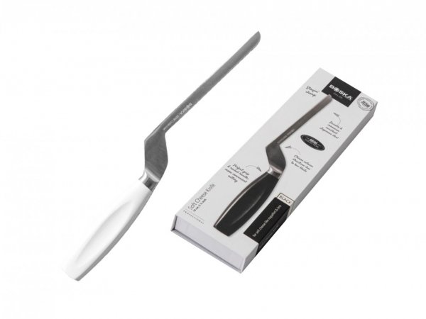 Cutit profesional pentru branzeturi cu pasta moale Boska 14 alb