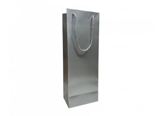 Set 10 bucati punga argintie pentru o sticla vin