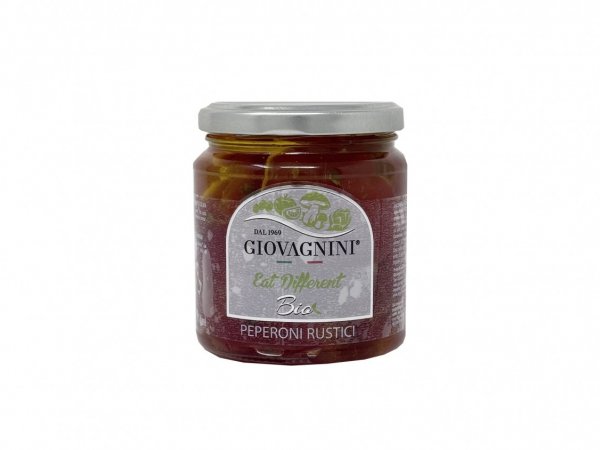 Ardei rustici BIO in ulei extravirgin de masline 314 ml