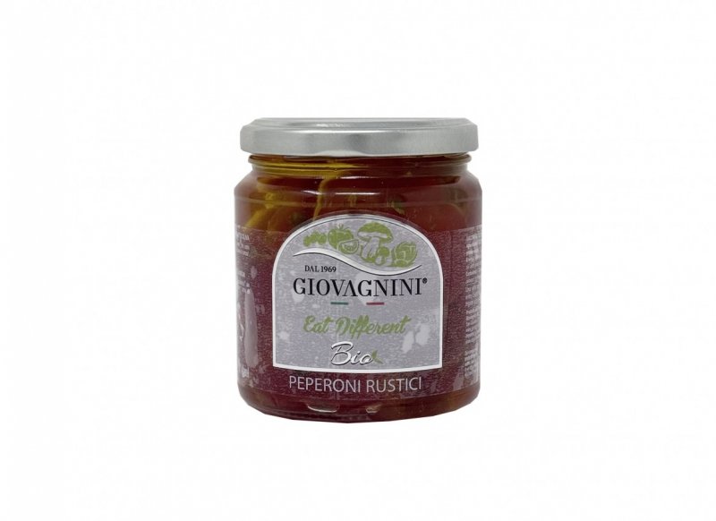 Ardei rustici BIO in ulei extravirgin de masline 314 ml