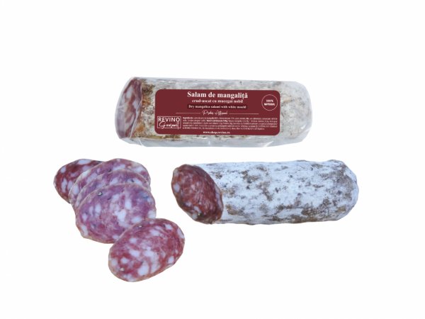 Salam de mangalita in membrana naturala