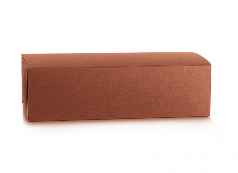 Cutie cadou maro coniac 2 compartimente 190x340x100 mm