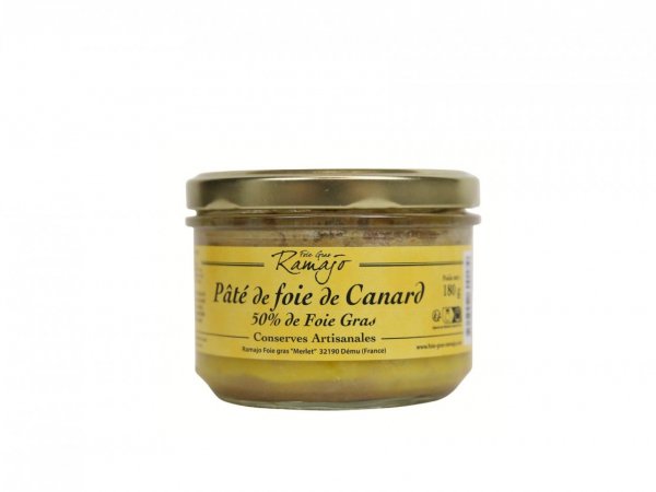 Pateu de ficat de rață cu foie gras 50% Maison Ramajo 180g
