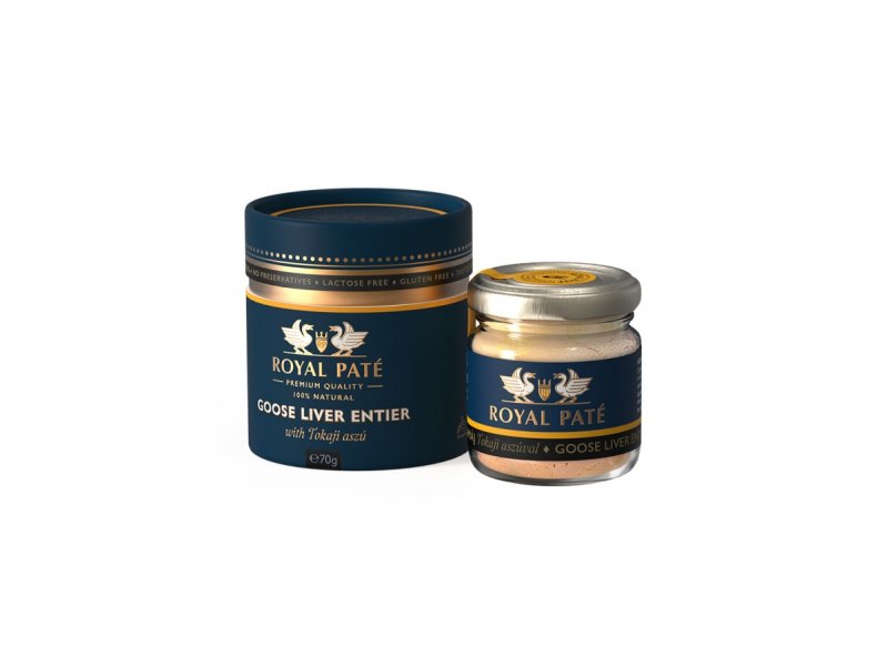 Foie gras de gâscă cu vin Tokaji Aszú Entier 70g