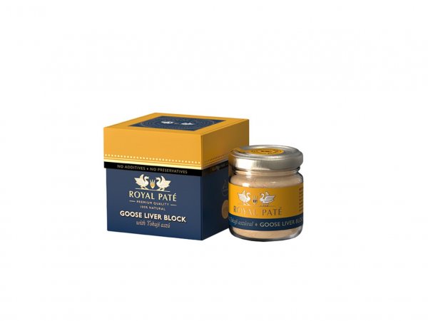 Foie gras de gâscă 86% și vin desert Tokaji Aszú 70g