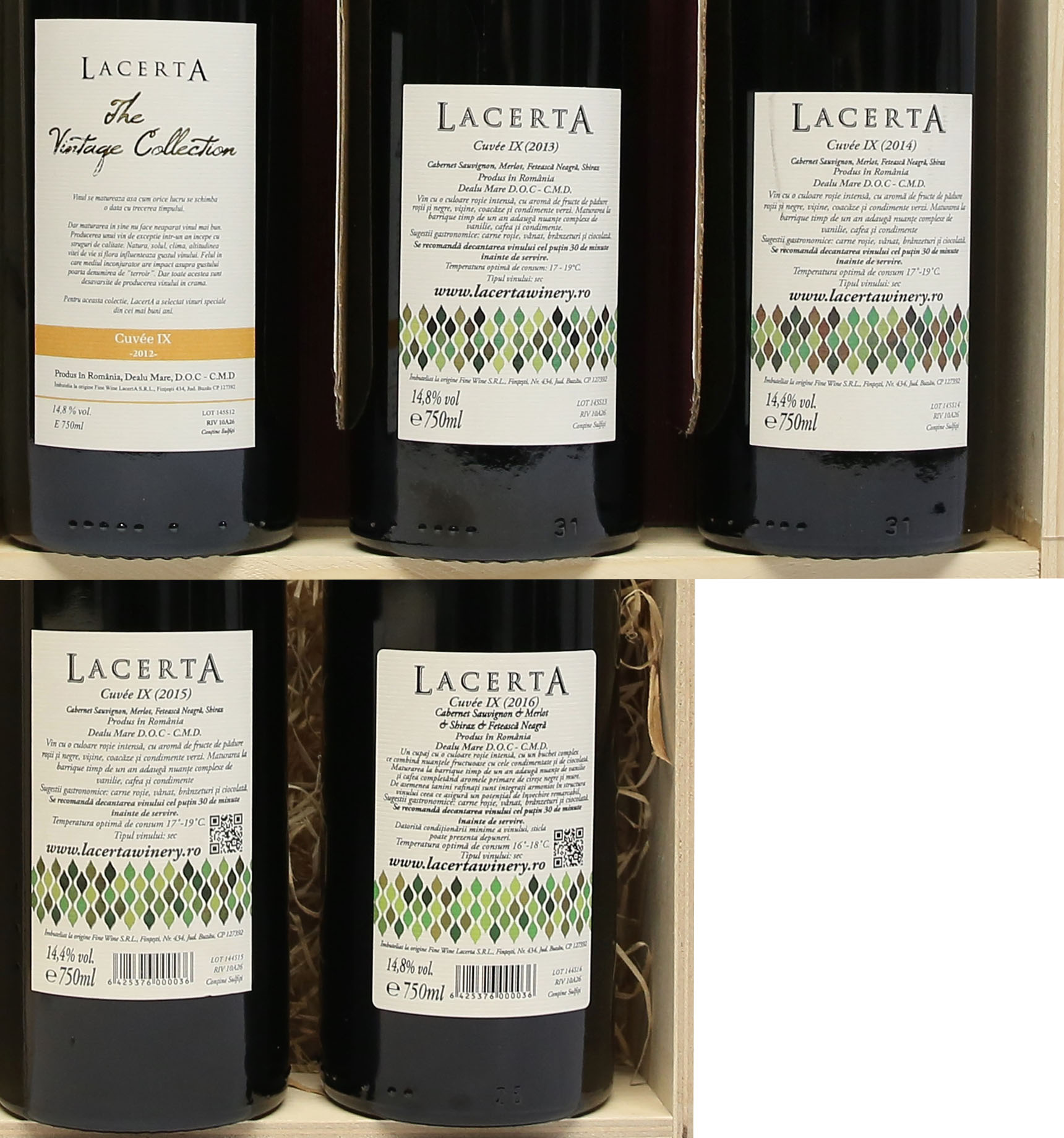 cuvee IX 12 13 14 15 16  lacerta SPATE